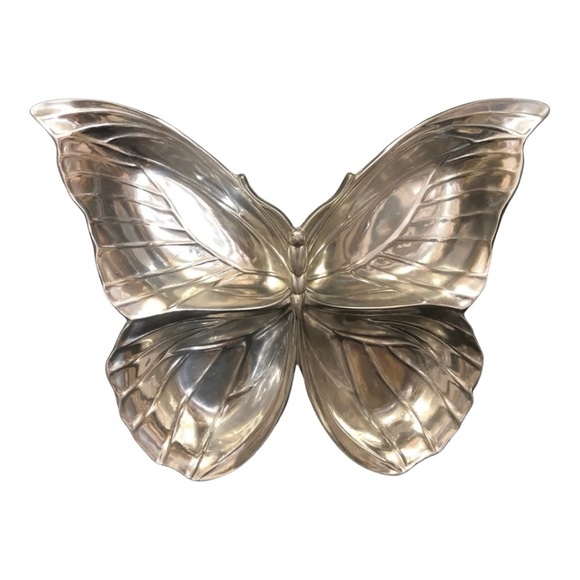 Silver Butterfly Wall Accent - Picture 1 of 5